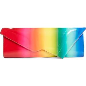 CHRISTIAN LOUBOUTIN So Kate Rainbow Leather Clutch